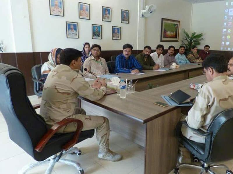 Silver Lining staff meeting with security delegation officials
